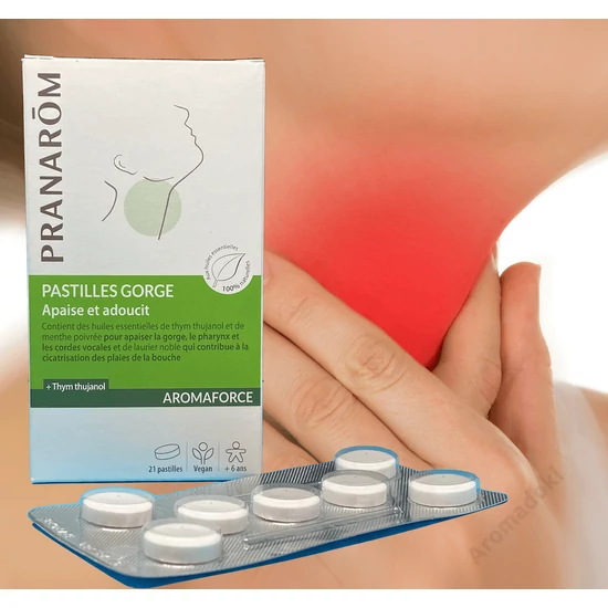 Aromaforce torokfájást csökkentő illóolajos tabletta az Aromadokitól!